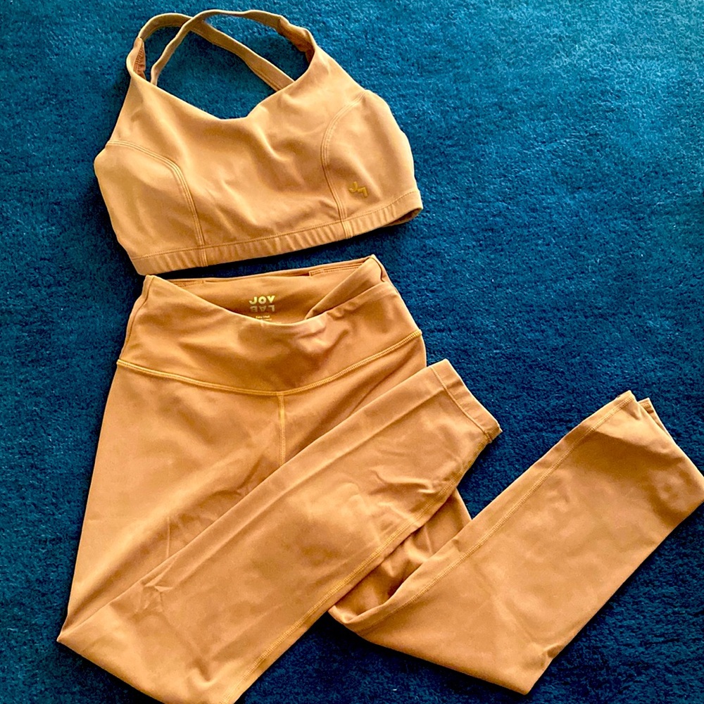 Joy Lab Sports Bra & Leggings Light Mauve